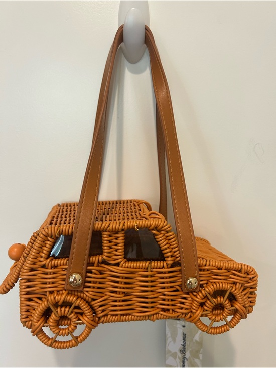Handbags - Tommy Bahama Wicker Jeep Car-Shaped Shoulder Handbag